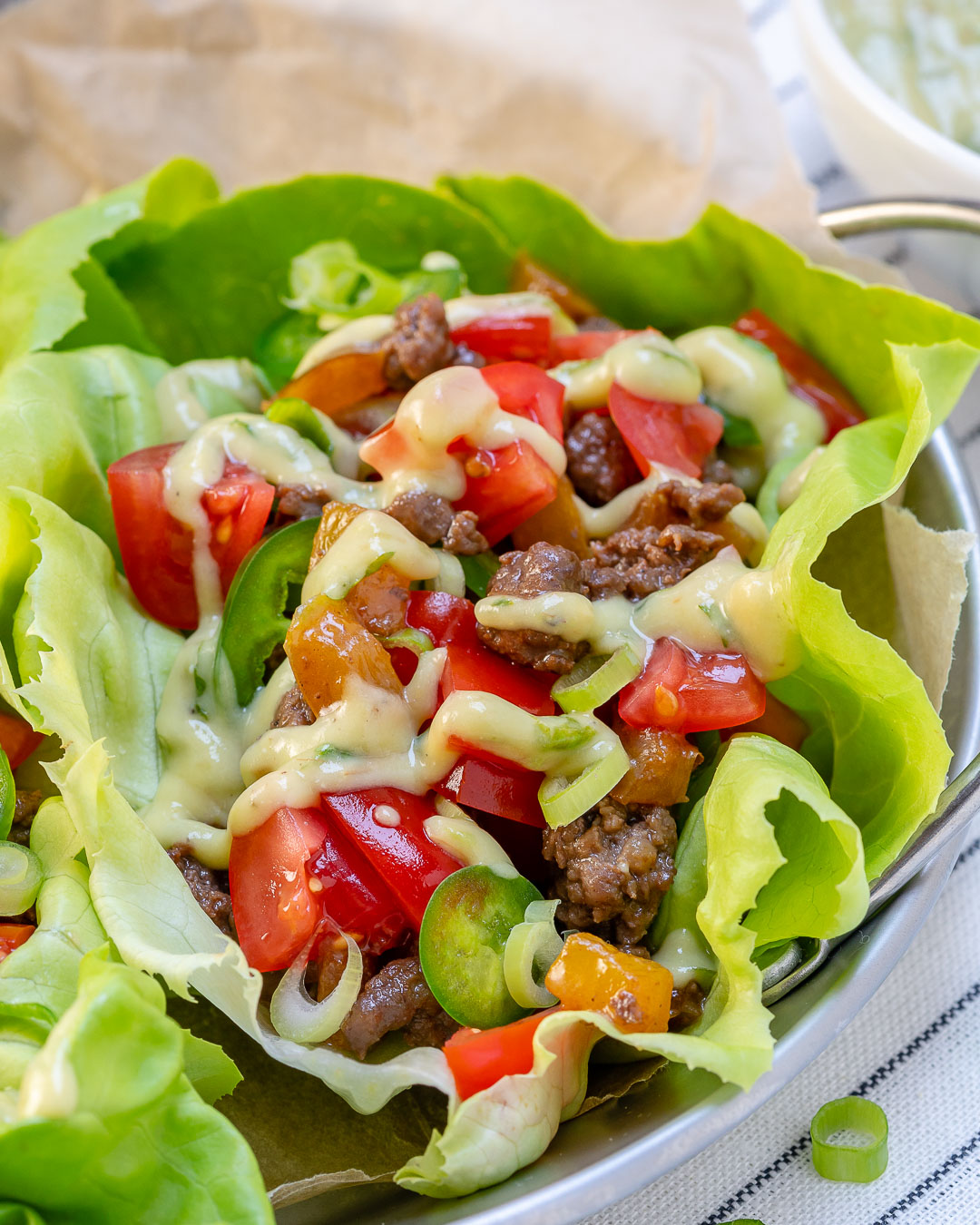 Clean Tangy Grass-fed Beef Lettuce Wraps Ingredients