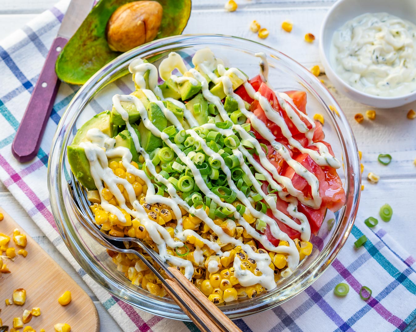 Eat Clean Grilled Corn Salad Creamy Lime Dressing