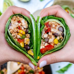 Lettuce Wrapped Burritos Heart
