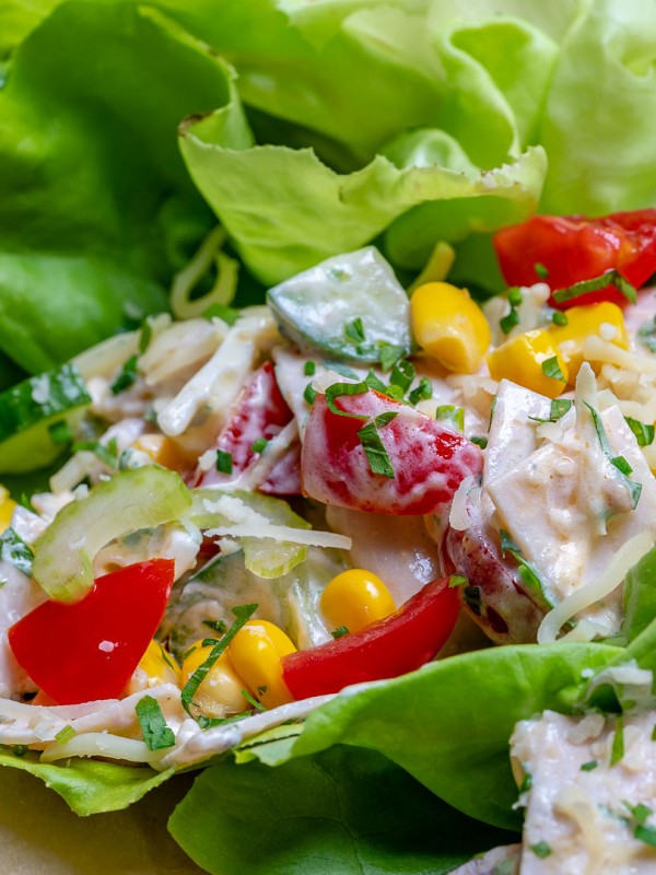 Eat Clean Turkey Salad Lettuce Wraps