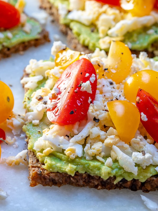 Grated Egg + Avocado Toast by CleanFoodCrush