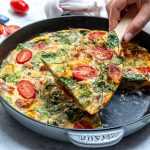 A Slice of Healthy Baked BLT Frittata