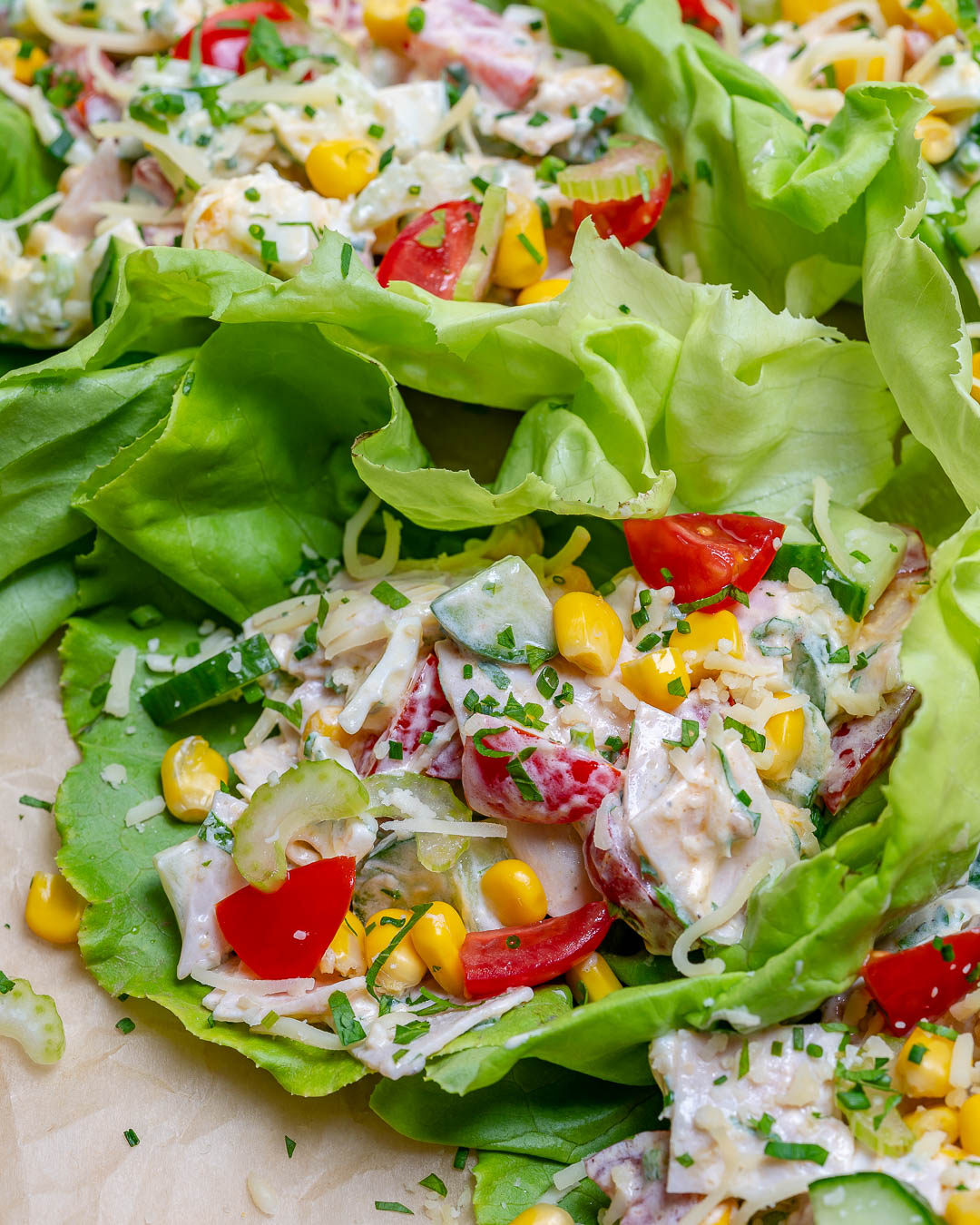 Healthy Turkey Salad Lettuce Wraps