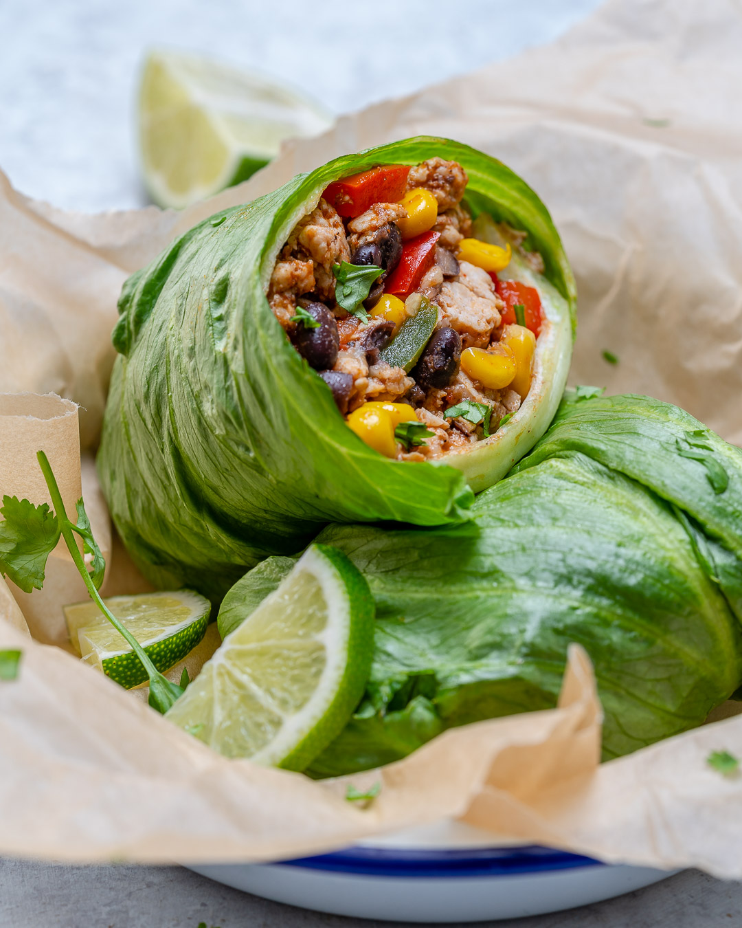 Healthy Lettuce Wrapped Burritos for Dinner