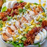 ULTIMATE Shrimp Cobb salad + Fresh Lemon-Chive Salad Dressing