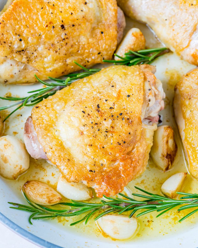 Slow Cooker Garlic Parmesan Chicken + New Potatoes for Clean Eats