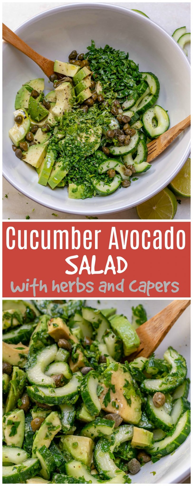 Healthy Avocado Fresh Herbs Capers Salad Lunch Ideas