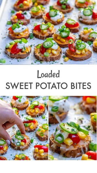 Loaded Sweet Potato Rounds for Clean Eating Party Snacks! | Clean Food ...