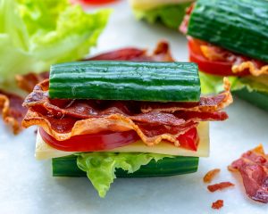 Healthy Cucumber BLT's Recipe