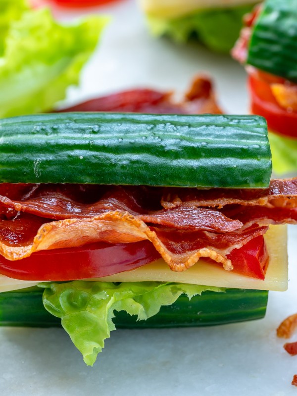 Healthy Cucumber BLT's Recipe