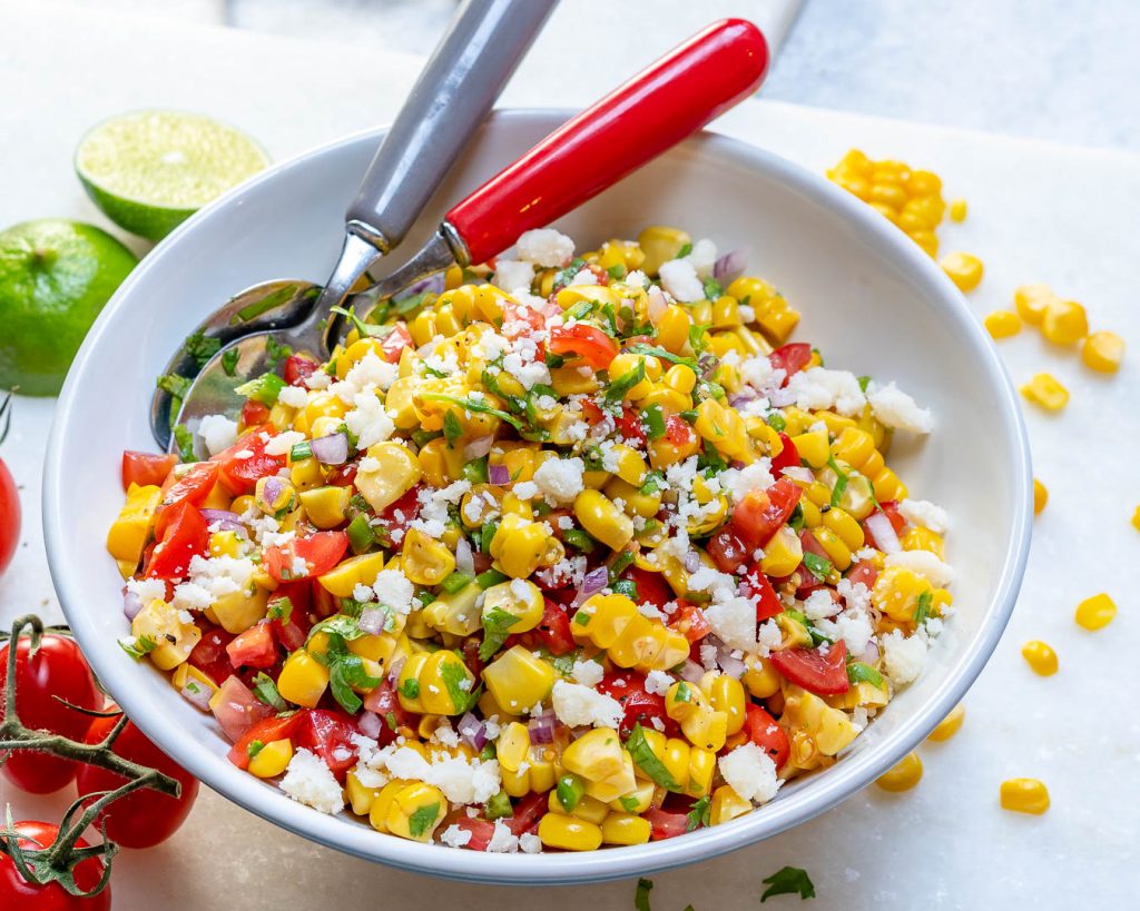 Making Corn Salsa Fresca