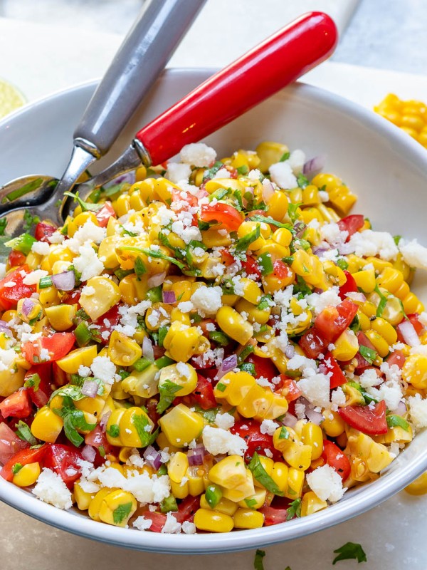 Making Corn Salsa Fresca