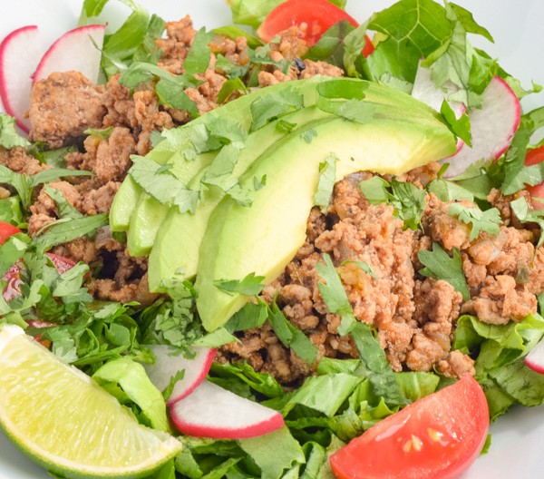 Quick Turkey Taco Salads for Lunchtime Meal Prep CleanFoodCrush