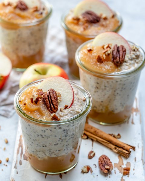 Apple Pie Overnight Oats are Like a Hug in a Jar (Clean Eating Meal ...