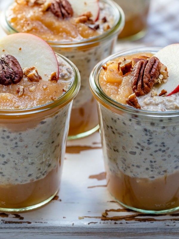 Apple Pie Overnight Oats by Rachel Maser