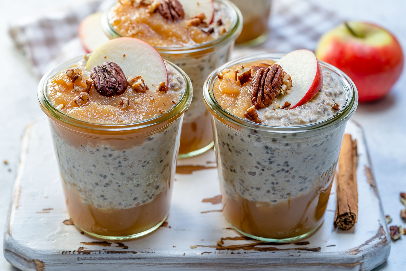 Apple Pie Overnight Oats by Rachel Maser