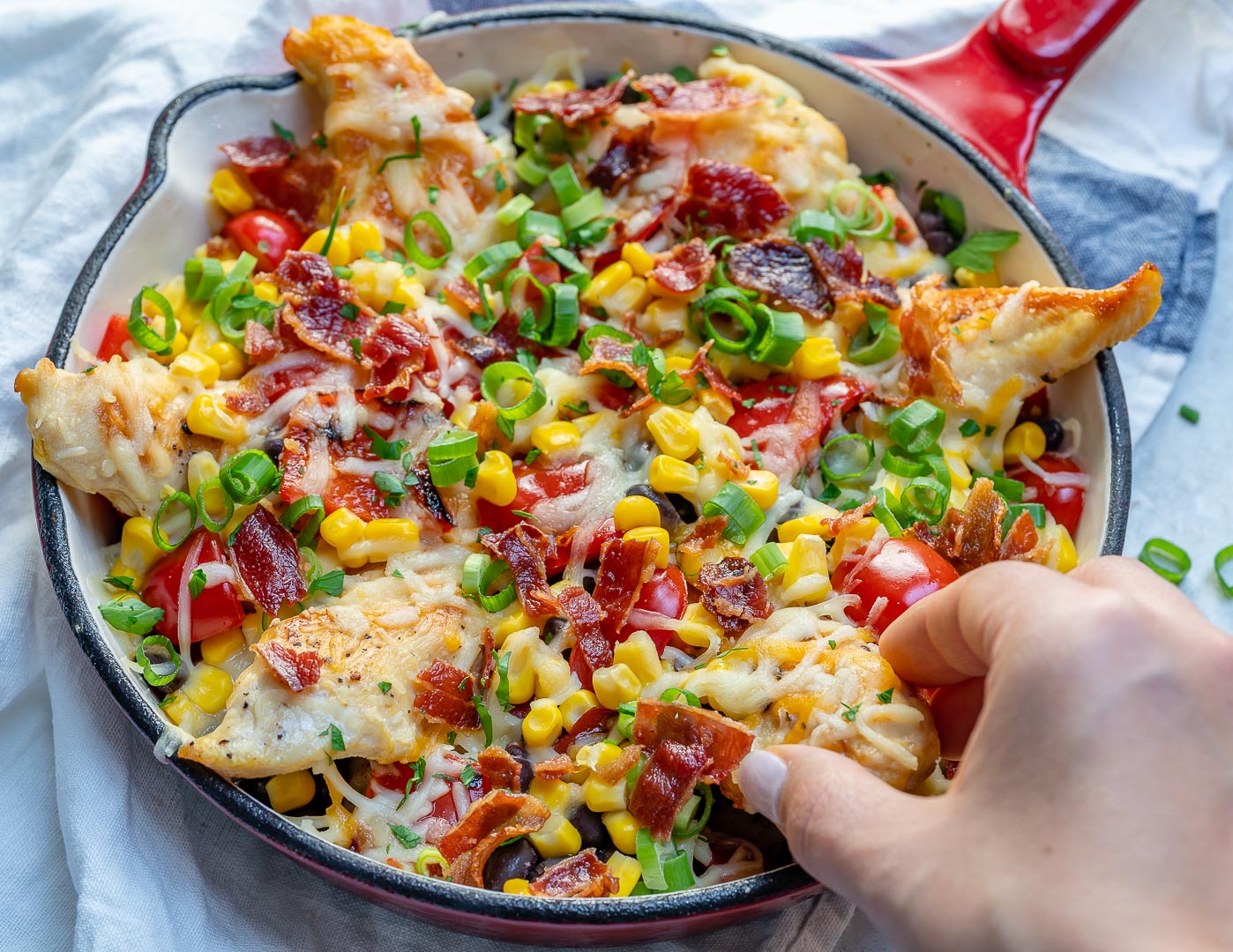 CleanFoodCrush Chicken Nachos Skillet