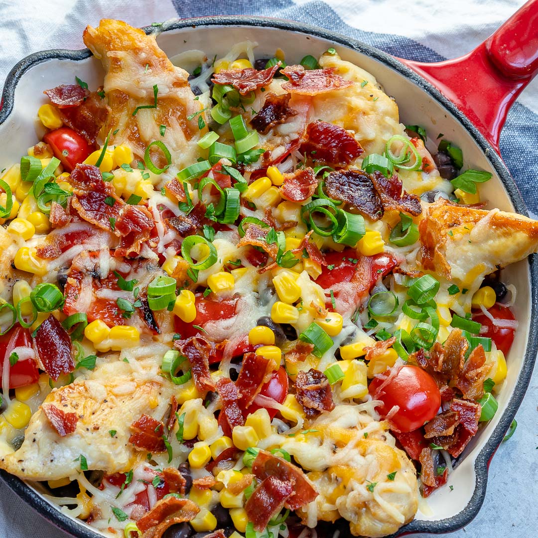 Clean Chicken Nachos Skillet Ingredients