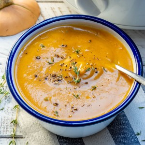 Clean Eating Crock-pot Butternut Squash Soup