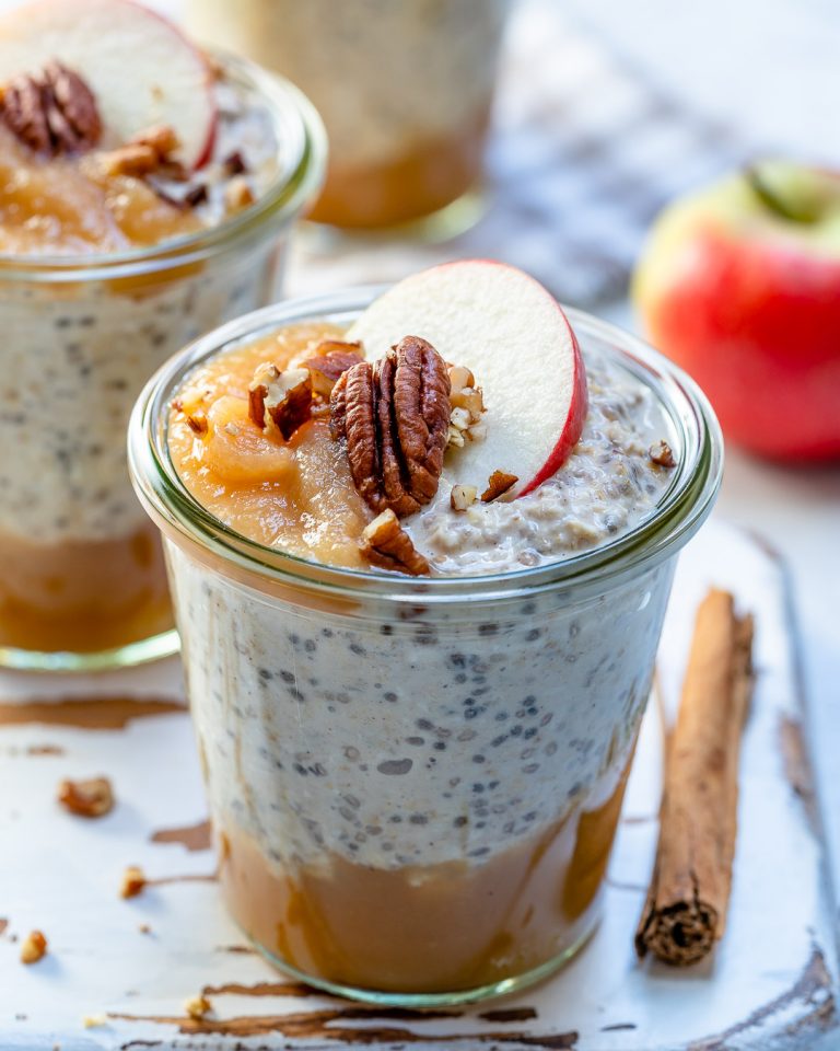 Apple Pie Overnight Oats are Like a Hug in a Jar (Clean Eating Meal ...