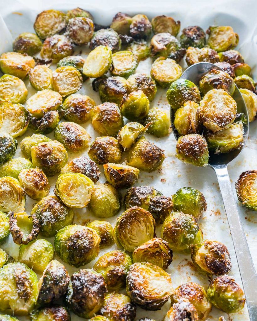 These Roasted Brussels Sprouts are Clean Eating PERFECTION! Clean