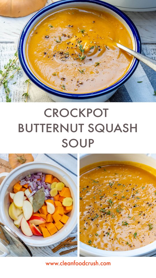 CleanFoodCrush Crockpot Butternut Squash Soup