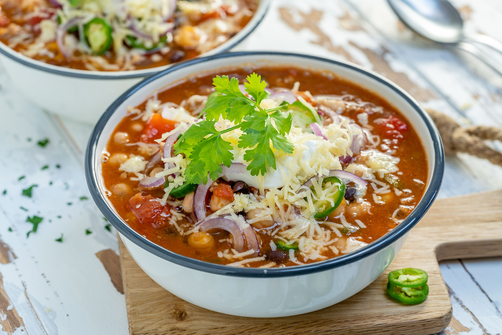 Crockpot 3-Bean Turkey Chili Recipe