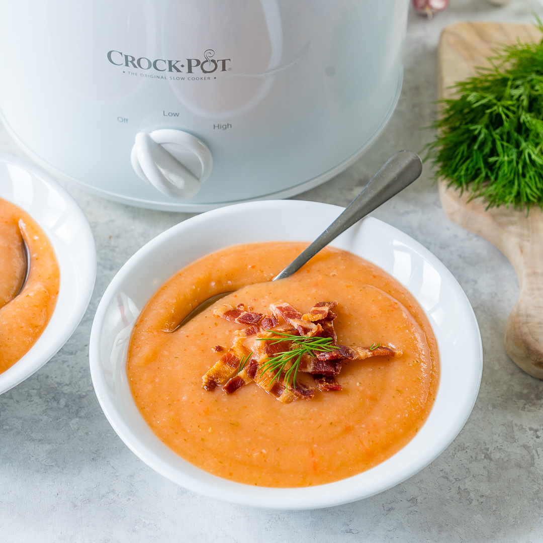 Eat Clean Crockpot Potato Leek Soup