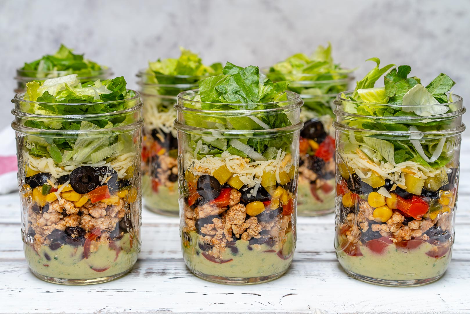 Healthy Fiesta Taco Salad Jar