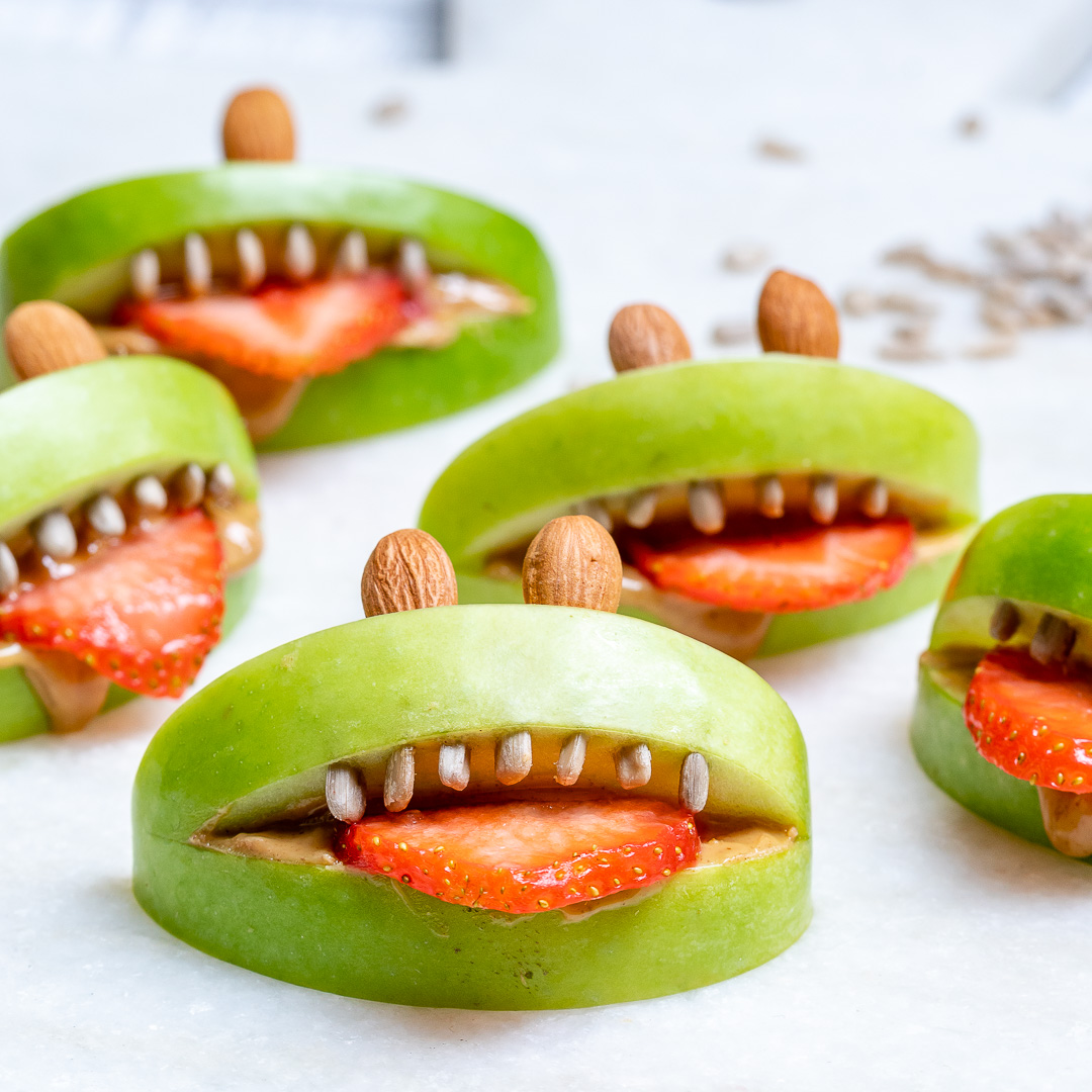 Halloween PB Apple Monsters Recipe