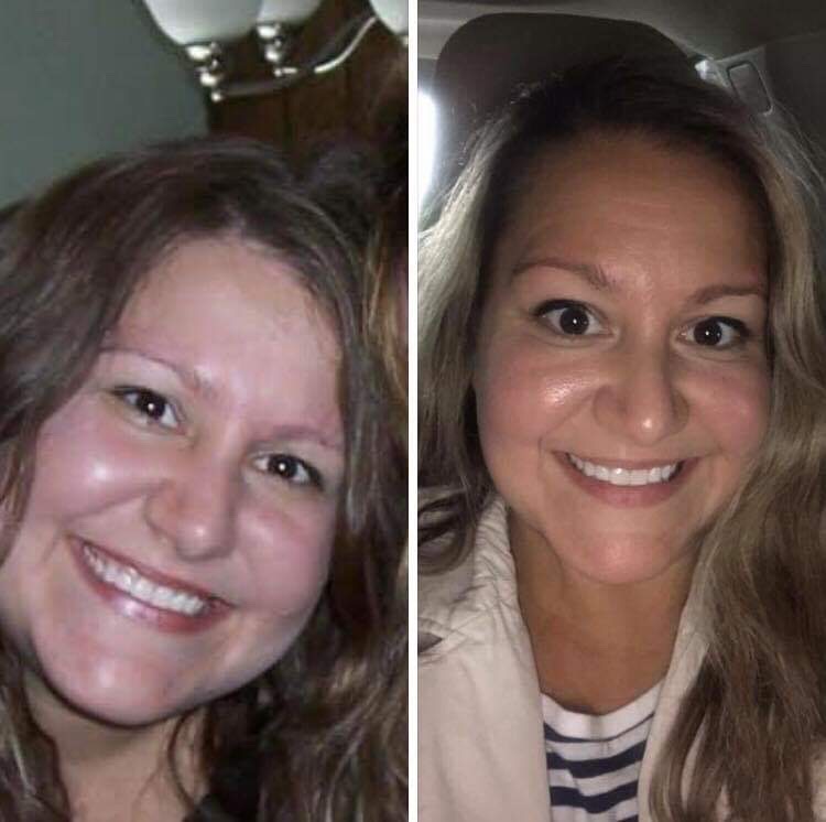 Michele Before and After 30-Day Clean Eating Challenge