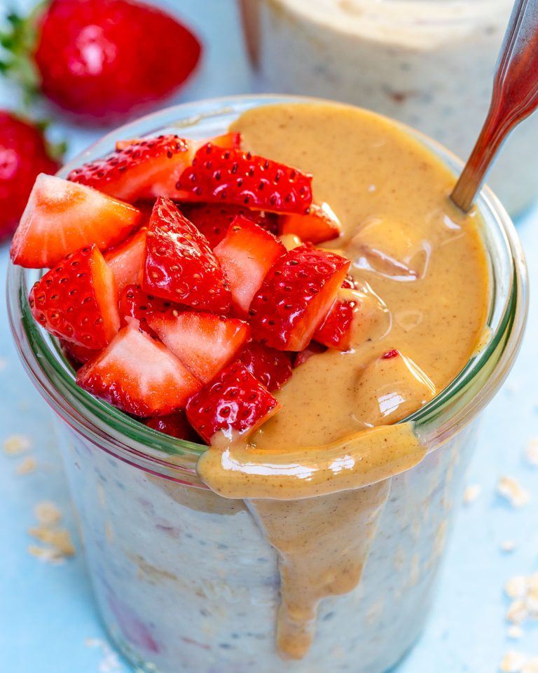 PB & J Overnight Oats are Super Yummy and Great for Eating Clean ...