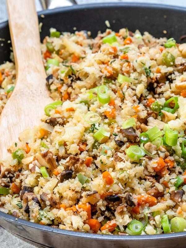 Cauliflower Rice Stuffing Food Prep