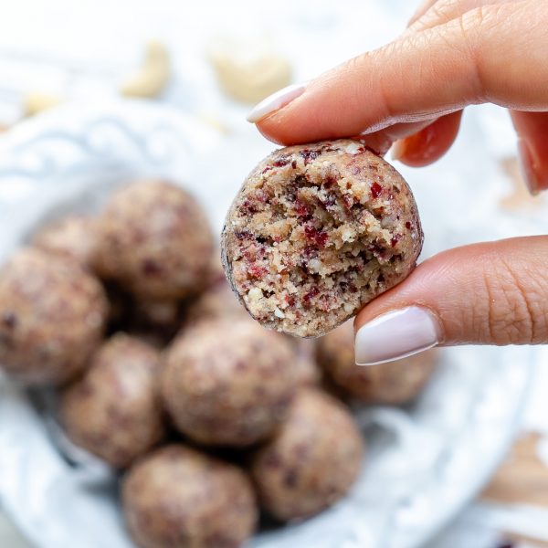 These NEW Cranberry Protein Balls Help Boost Energy and Beat Sugar