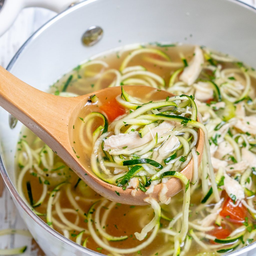 Eat this Nourishing Chicken Zoodle Soup to Lower Inflammation and Boost