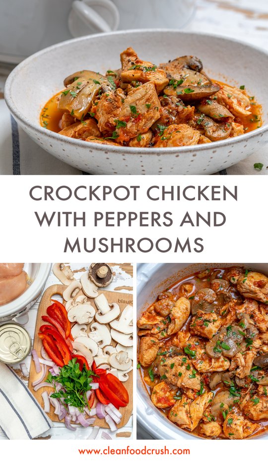 CleanFoodCrush Crockpot Chicken and Mushrooms