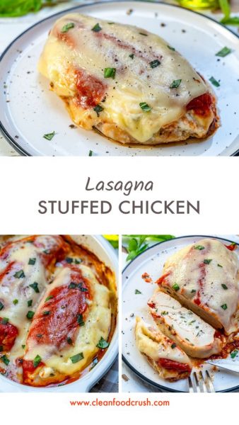 Carb Free Lasagna Stuffed Chicken Breasts for Clean Eating! | Clean ...