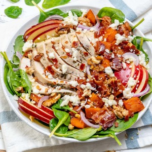 CleanFoodCrush Leftover Turkey Harvest Salad