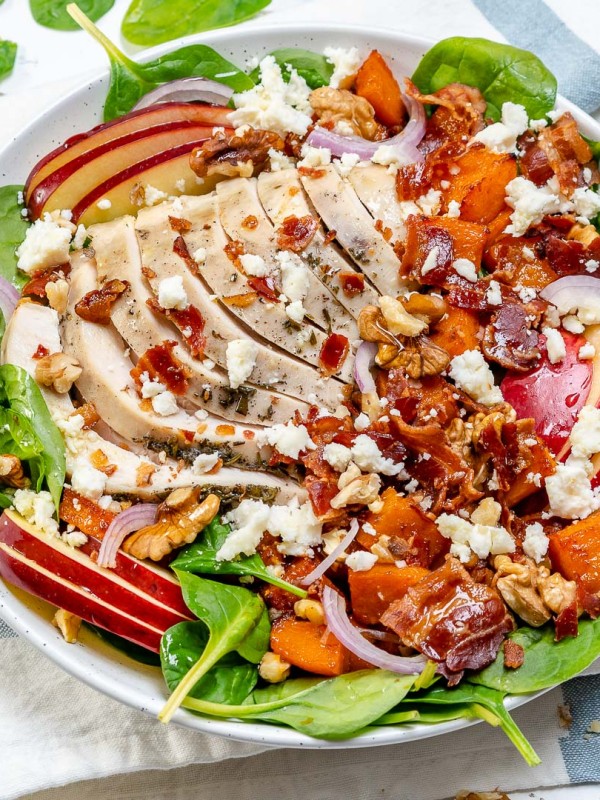 CleanFoodCrush Leftover Turkey Harvest Salad