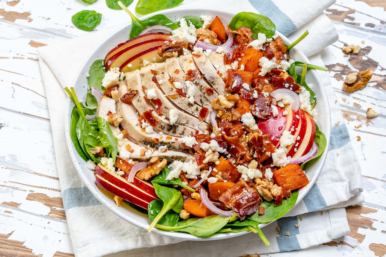 CleanFoodCrush Leftover Turkey Harvest Salad