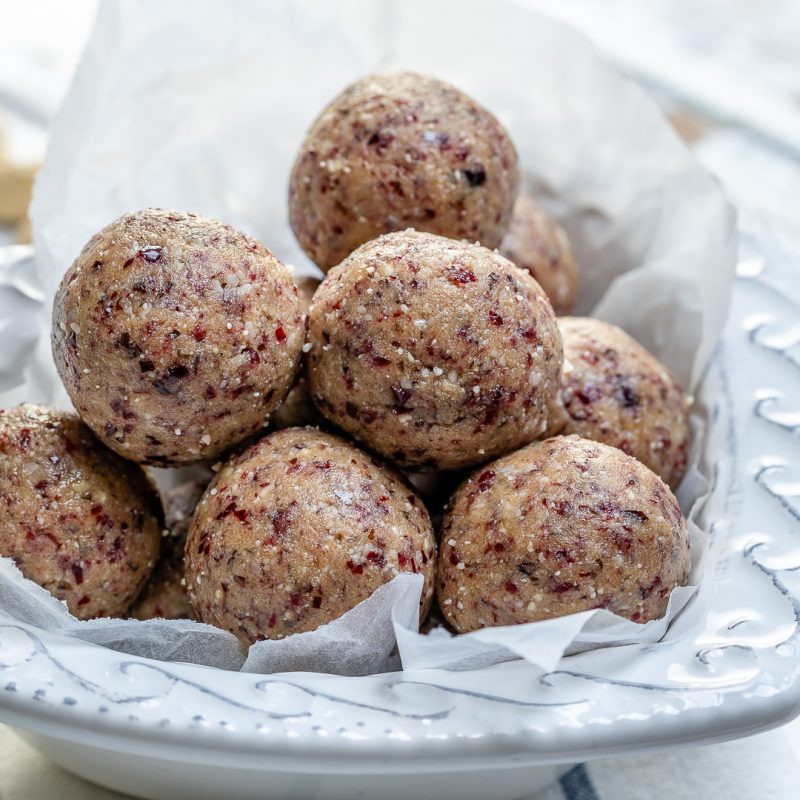 These NEW Cranberry Protein Balls Help Boost Energy and Beat Sugar Cravings! Clean Food Crush