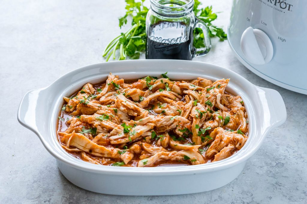 Crock Pot 3-Ingredient Pulled Chicken by CFC