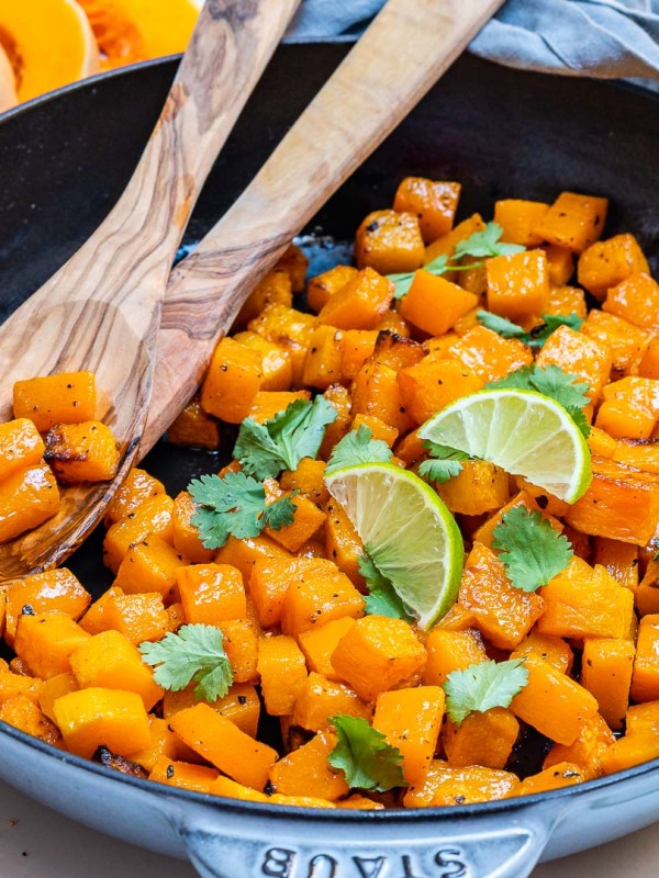 Fast Easy Butternut Squash Skillet Meal