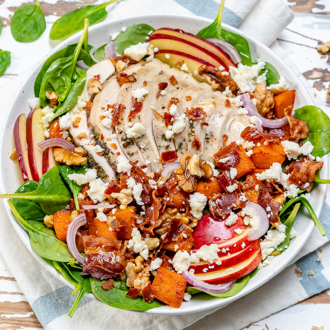 Eat Clean Leftover Turkey Harvest Salad