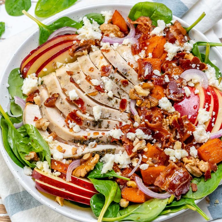 This Leftover Turkey Harvest Salad is Perfect for Eating Clean! | Clean ...