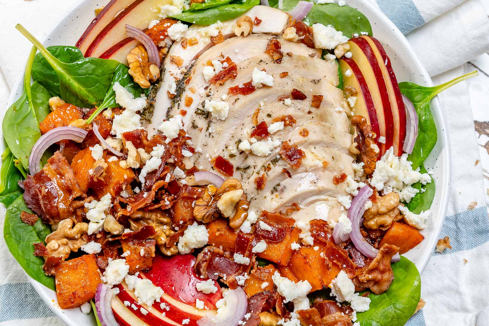 Leftover Turkey Harvest Salad Clean Food Recipe