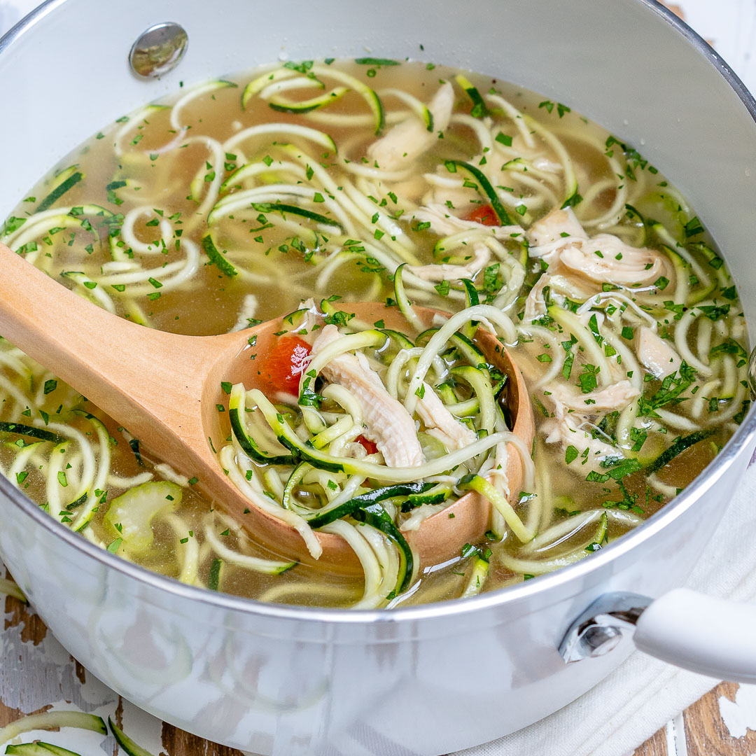 Revitalizing Zoodle Chicken Soup