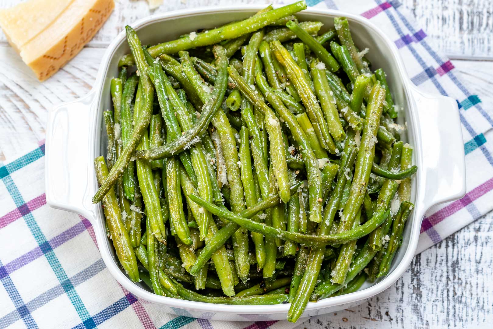 Parmesan Roasted Green Beans for Side Dish