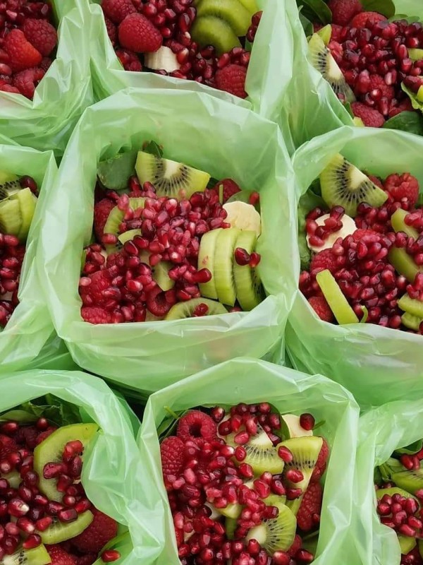 Recipe for Red Berry Green Smoothie Prep Packs