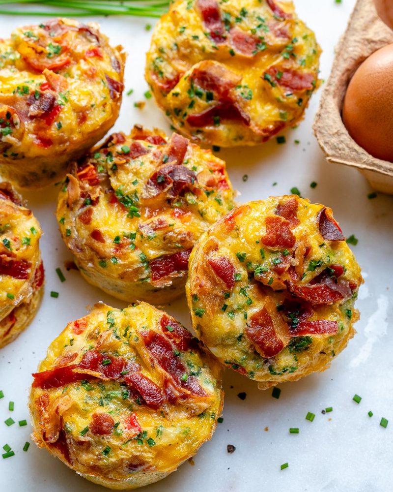 These Clean Eating Bacon Egg Muffins are the Bomb! | Clean Food Crush